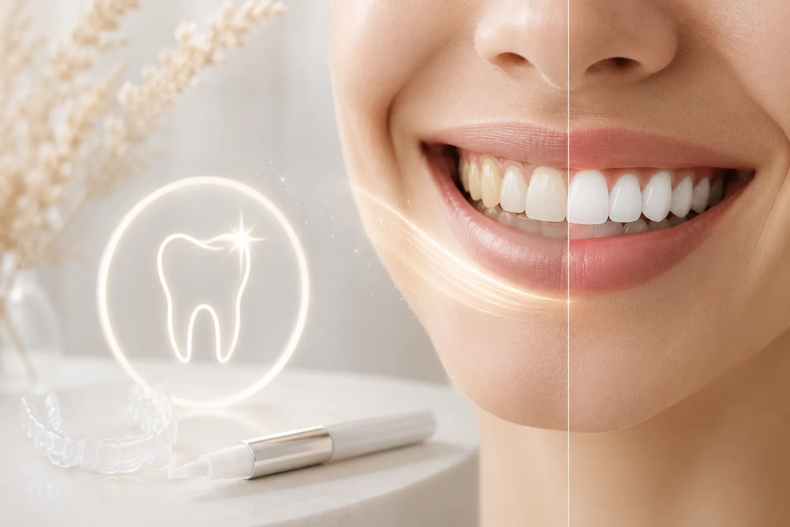 Sonrisa luminosa tras un blanqueamiento dental